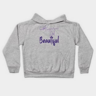 Unemployed And Beautiful Kids Hoodie